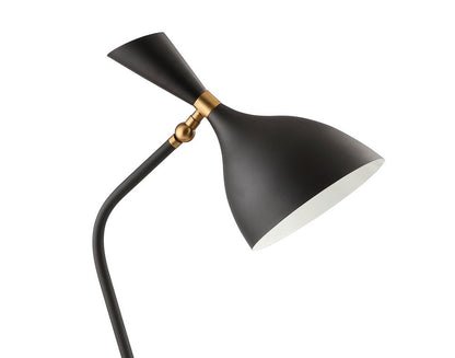 22" Black Table Lamp With Bell Shade HomeRoots