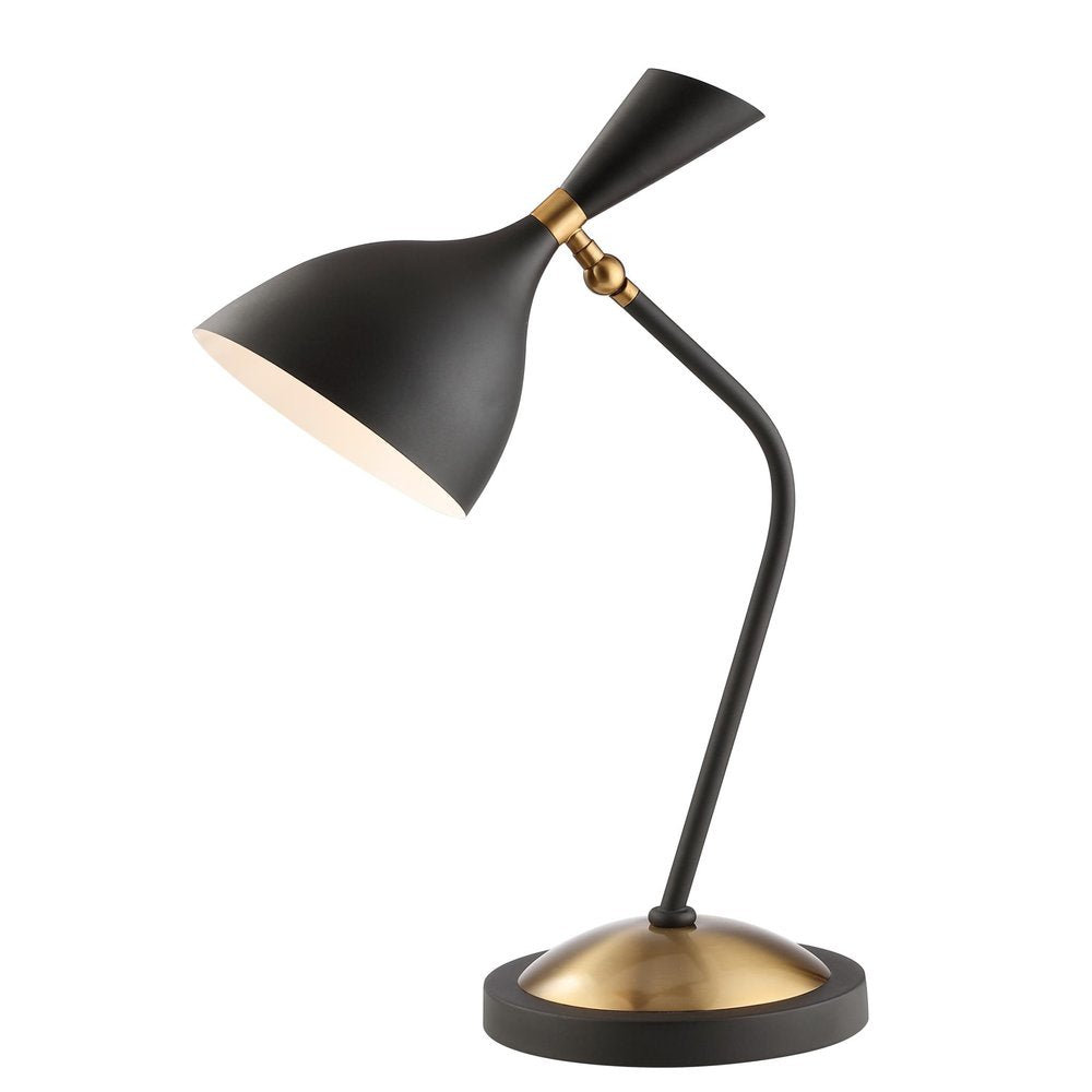 22" Black Table Lamp With Bell Shade HomeRoots