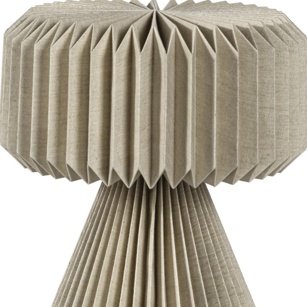 13" Natural Geometric Bedside Lamp With Cylinder Shade HomeRoots