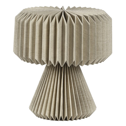 13" Natural Geometric Bedside Lamp With Cylinder Shade HomeRoots