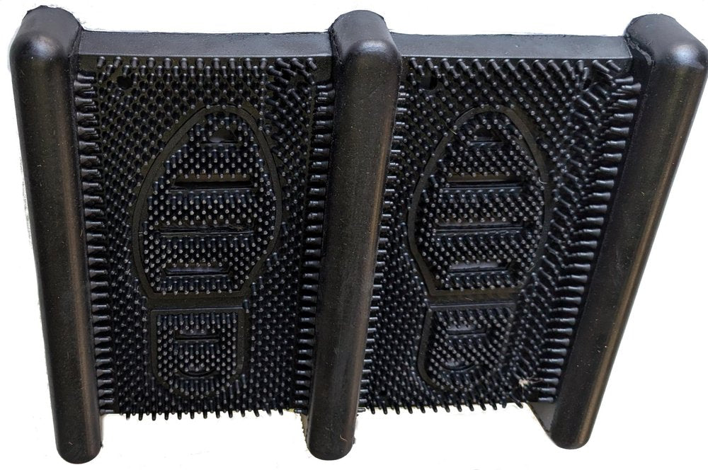13" X 16" Black Outdoor Rubber Boot Scraper — view 2