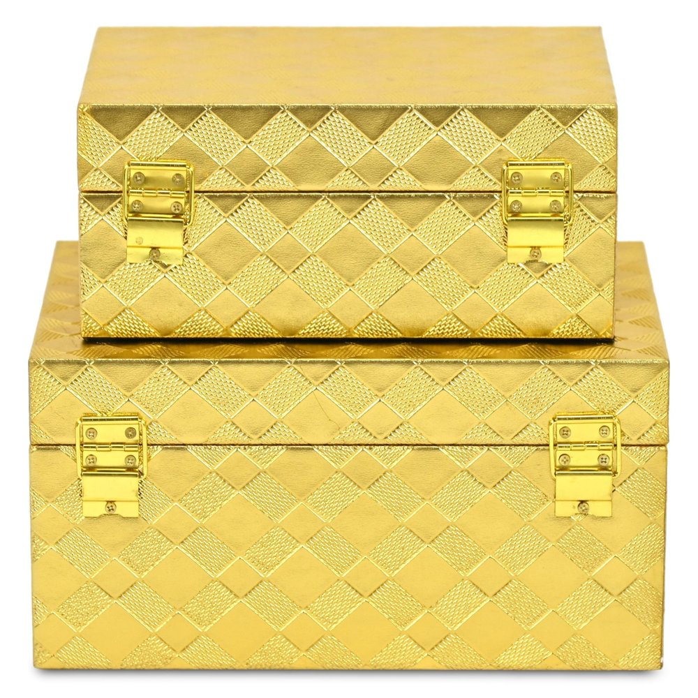 5" Gold Hand Painted Decorative Box — view 4