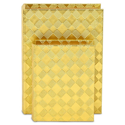 11" Gold Hand Painted Decorative Book HomeRoots