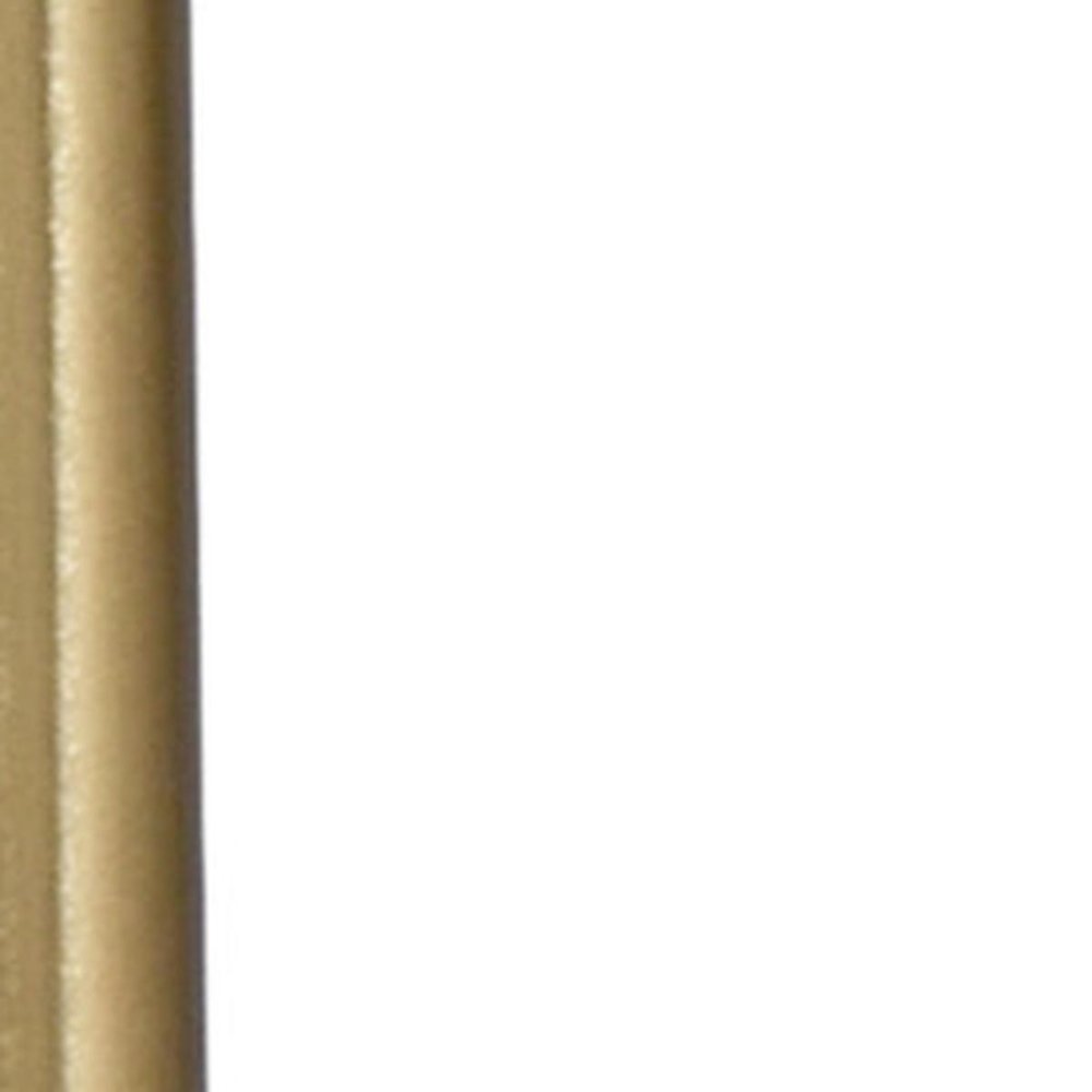 23" White and Gold Marble and Iron Hexagonal Pedestal End Table — view 5