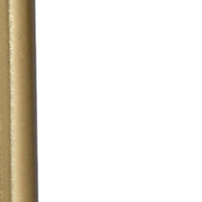 23" White and Gold Marble and Iron Hexagonal Pedestal End Table HomeRoots