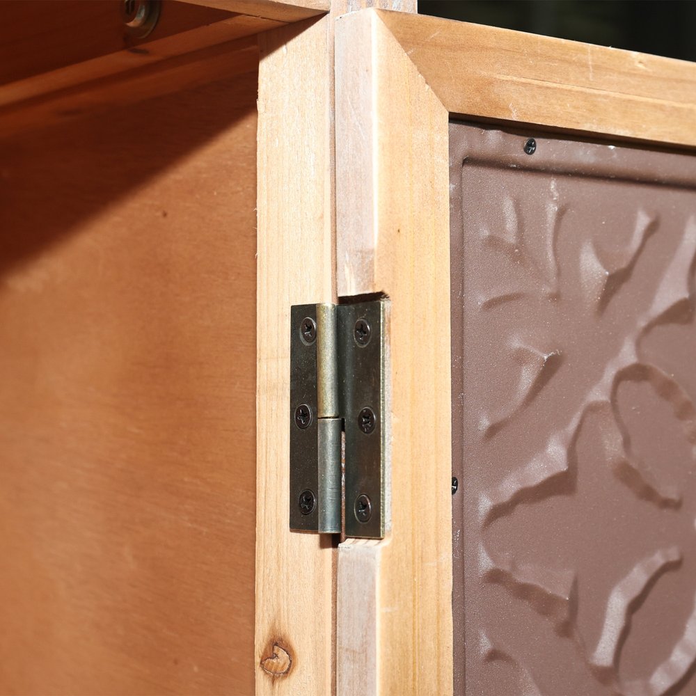 28" Brown Wood Accent Cabinet With Two Doors And One Drawer HomeRoots