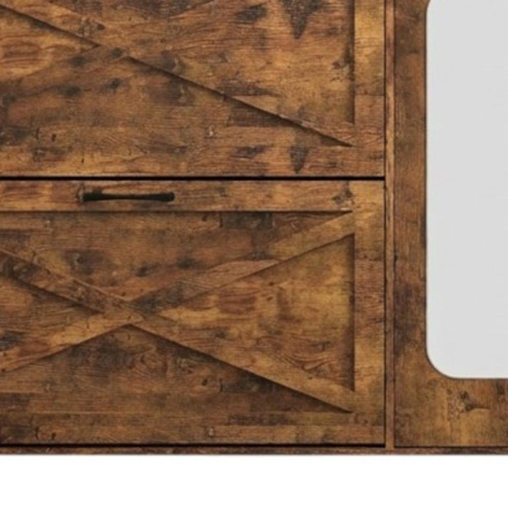 43" Brown Wood Shoe Organizer HomeRoots