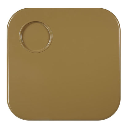 35" Golden Brown Wood Square Coffee Table