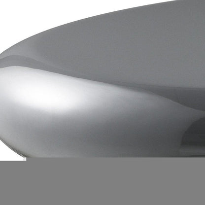 46" Gray Wood and Steel Oval Coffee Table HomeRoots