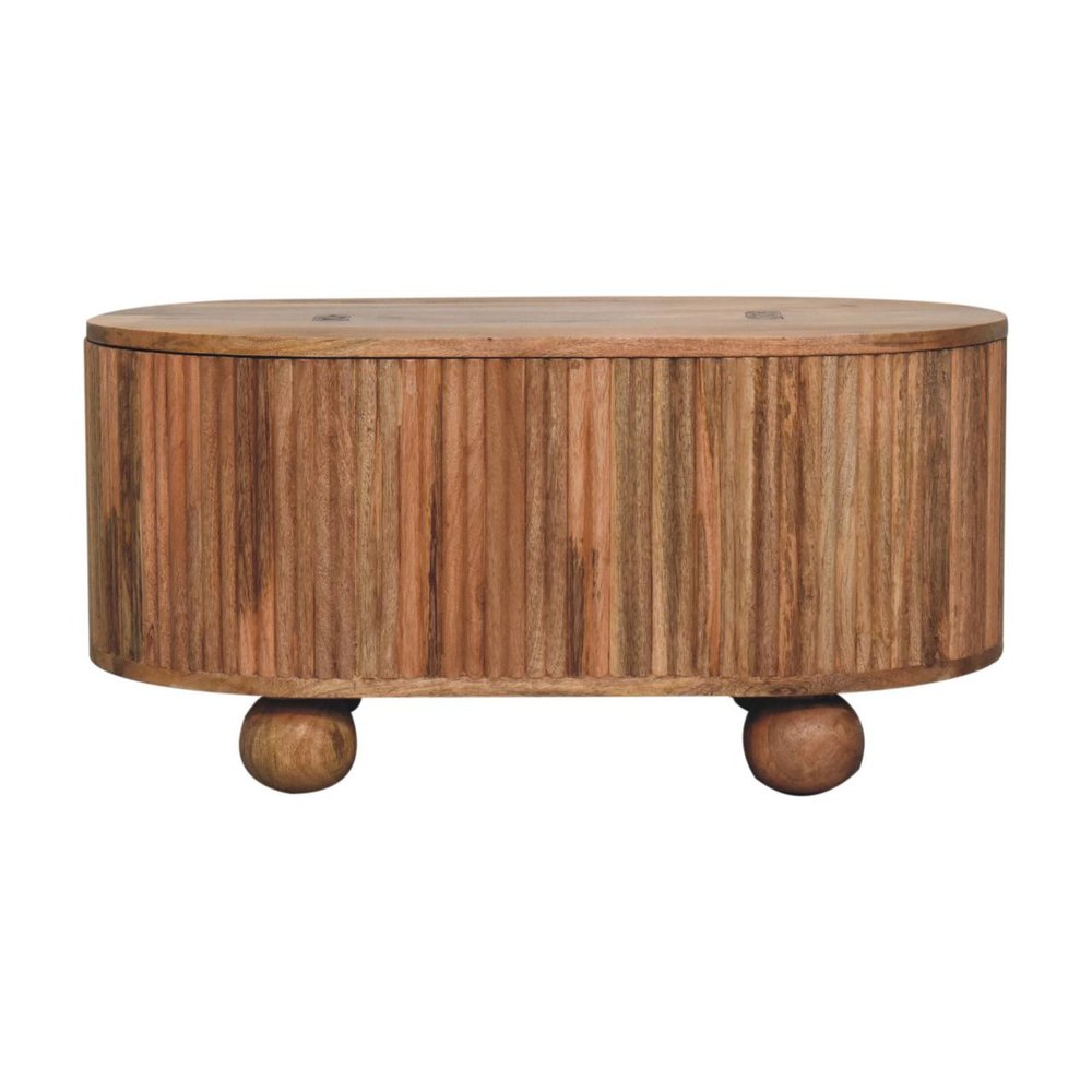 32" Brown Solid Wood Round Lift Top Coffee Table HomeRoots