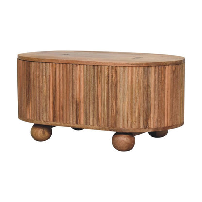 32" Brown Solid Wood Round Lift Top Coffee Table HomeRoots