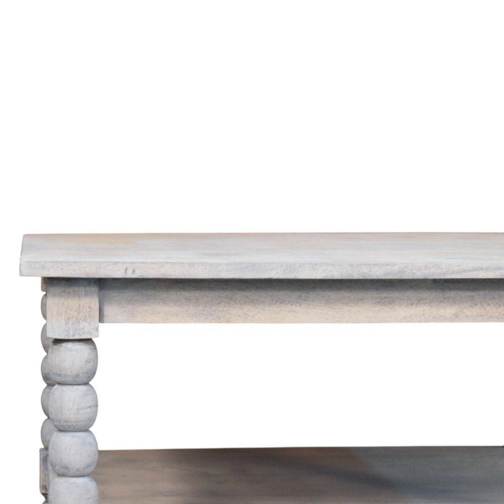 32" Brown Solid Wood Solid Coffee Table With Drawer HomeRoots