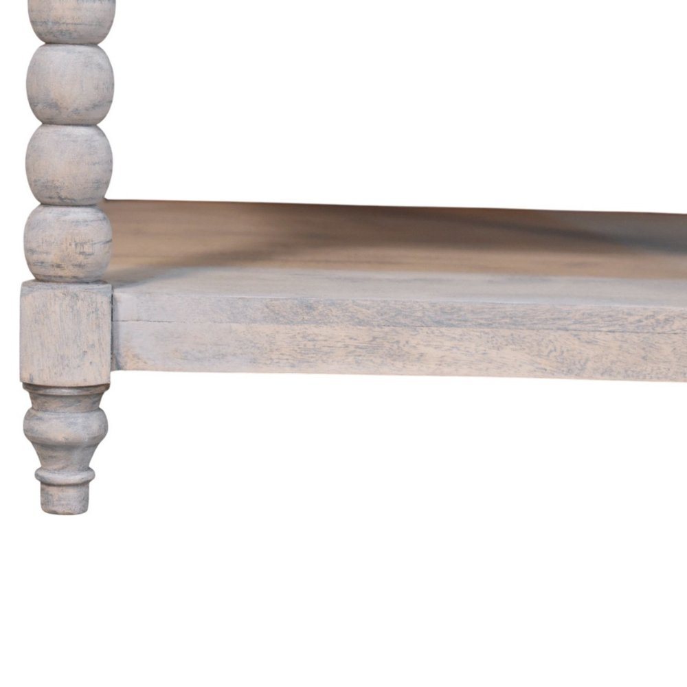 32" Brown Solid Wood Solid Coffee Table With Drawer HomeRoots