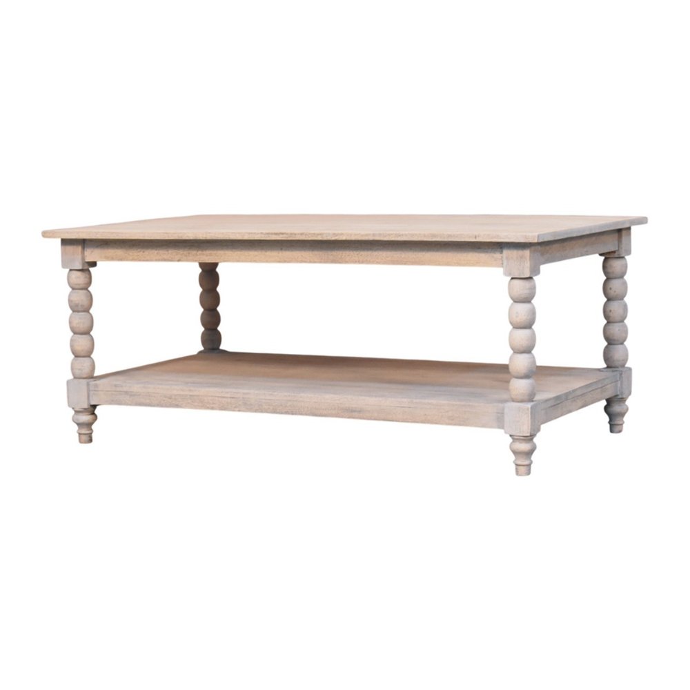 43" Brown Solid Wood Coffee Table With Drawer HomeRoots