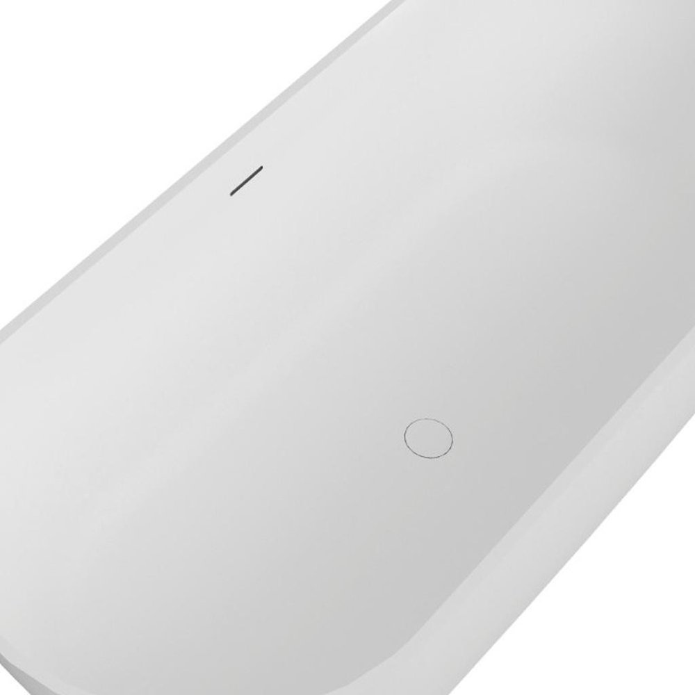 59" White Acrylic Oval Bath Tub HomeRoots