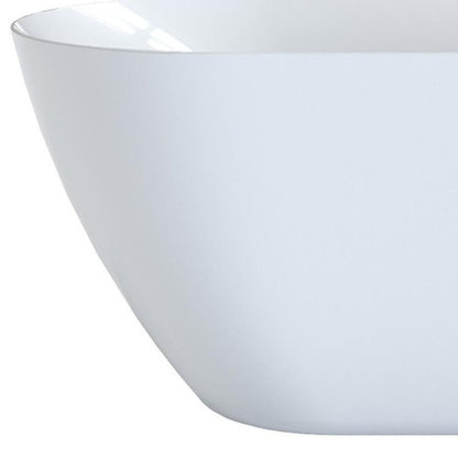 63" White Acrylic Oval Bath Tub HomeRoots