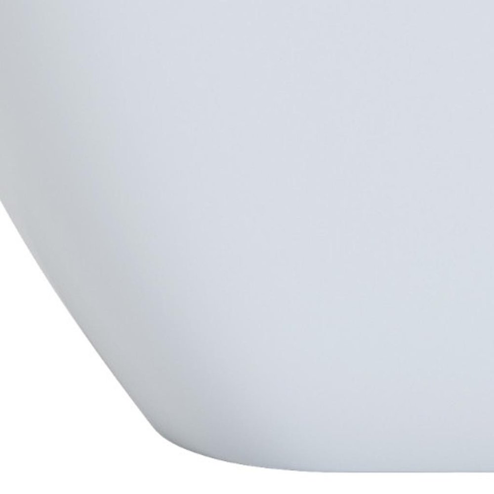 63" White Acrylic Oval Bath Tub