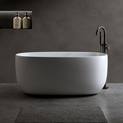 47" White Acrylic Oval Bath Tub HomeRoots