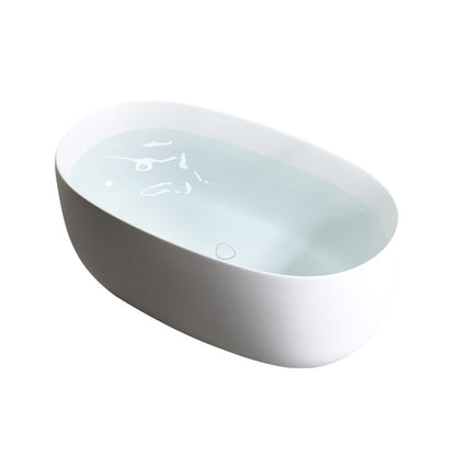 47" White Acrylic Oval Bath Tub HomeRoots