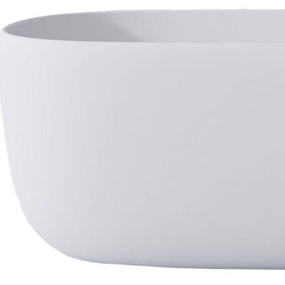 51" White Acrylic Oval Bath Tub HomeRoots