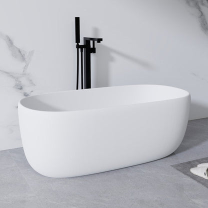51" White Acrylic Oval Bath Tub HomeRoots