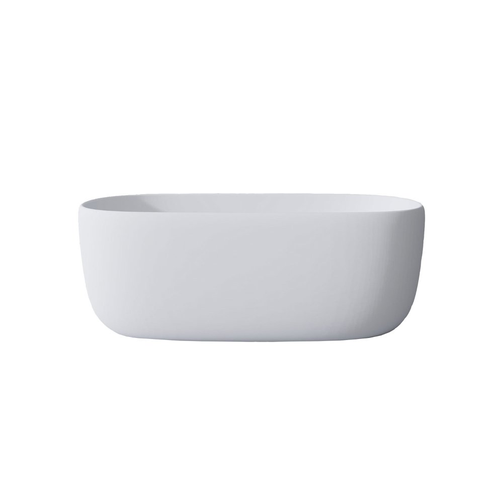 51" White Acrylic Oval Bath Tub — view 6