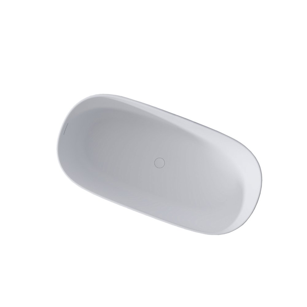 51" White Acrylic Oval Bath Tub HomeRoots
