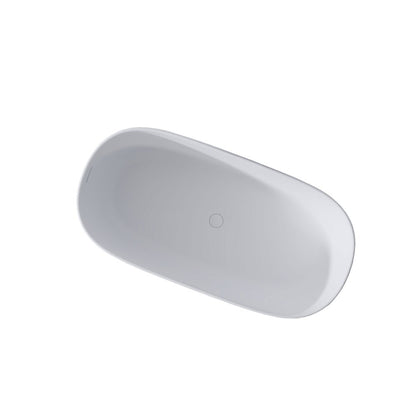 51" White Acrylic Oval Bath Tub HomeRoots