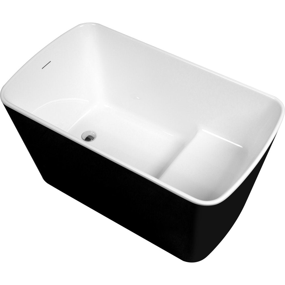 49" White Acrylic Bath Tub — view 5