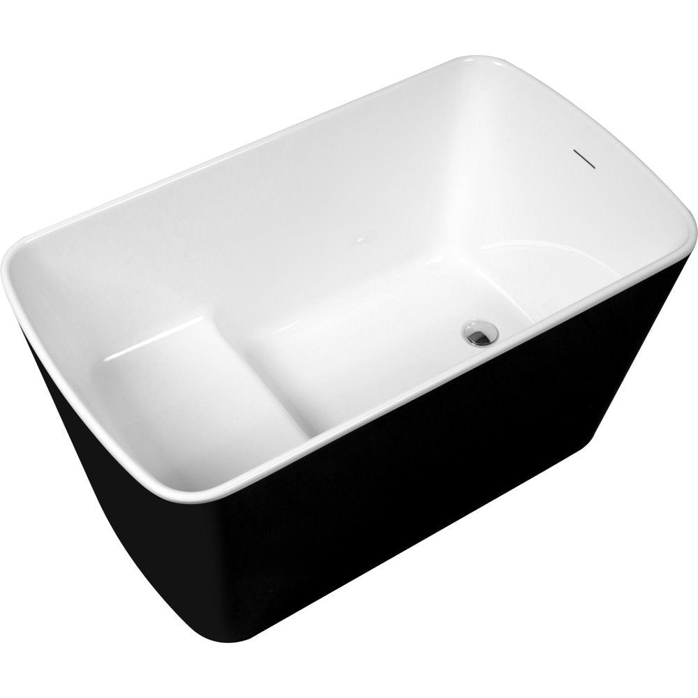 49" White Acrylic Bath Tub — view 2