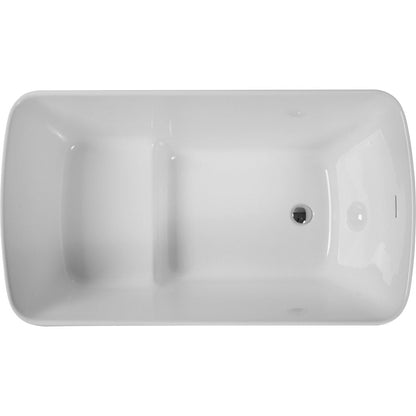 49" White Acrylic Bath Tub HomeRoots