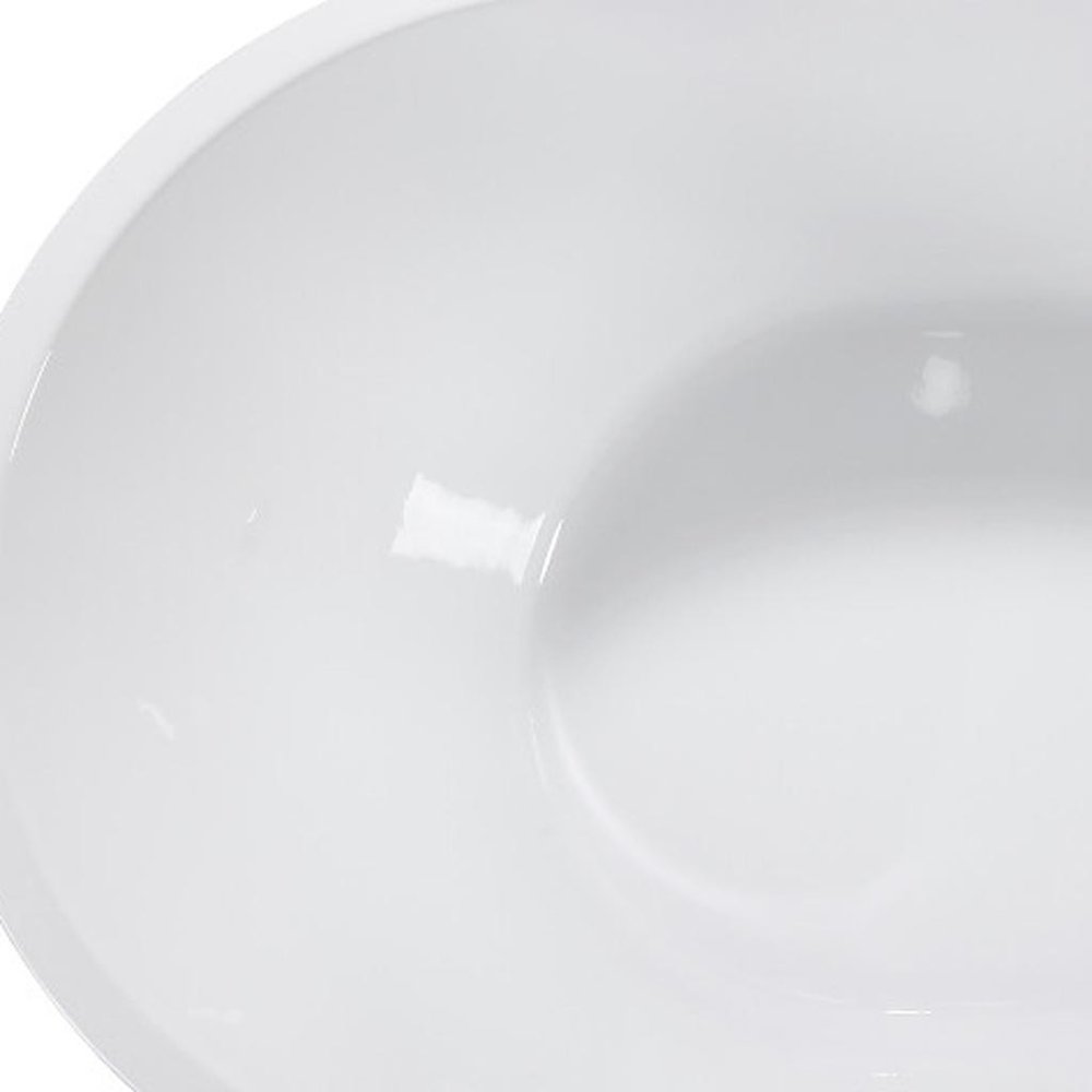 59" White Acrylic Oval Bath Tub HomeRoots