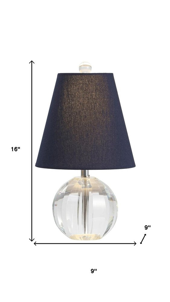 16" Clear Novelty Table Lamp With Globe Shade HomeRoots