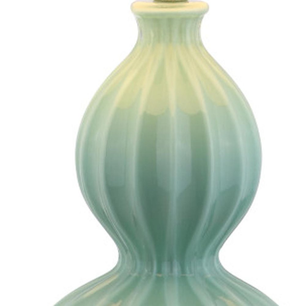 28" Clear Novelty Table Lamp With Drum Shade HomeRoots