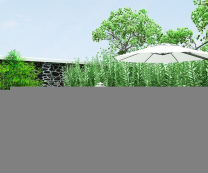 79" Dark Gray Ceramic Steel and Aluminum Outdoor Dining Table HomeRoots