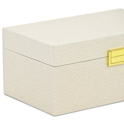 Set of Two Gold Wood Hand Painted Decorative Box HomeRoots