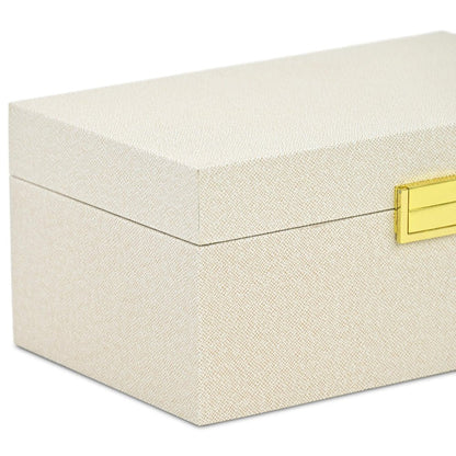 Set of Two Gold Wood Hand Painted Decorative Box HomeRoots