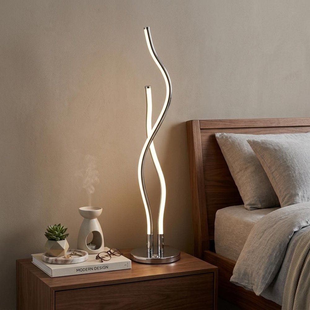 26" Silver Novelty Table Lamp HomeRoots