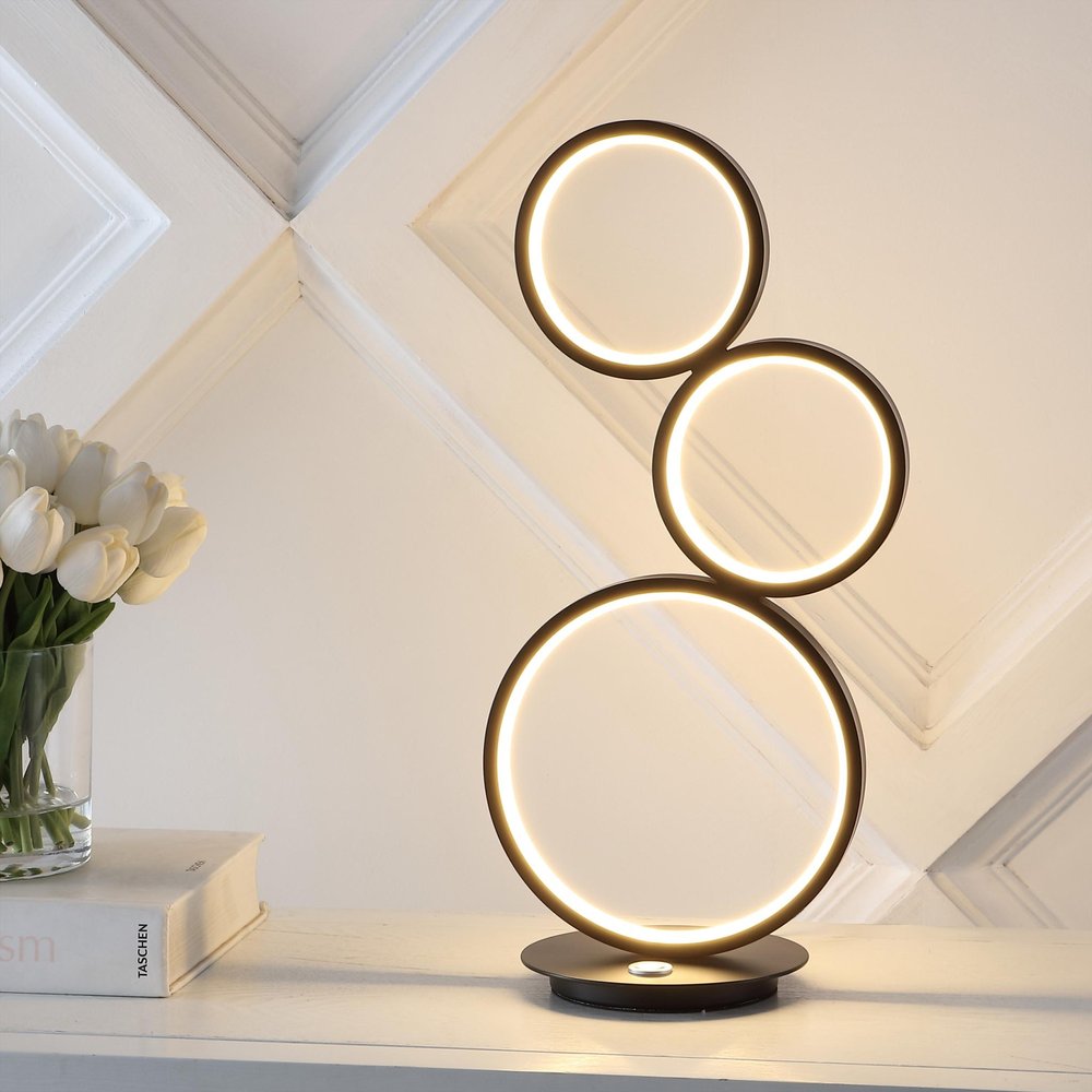 17" Black Novelty Table Lamp — view 1