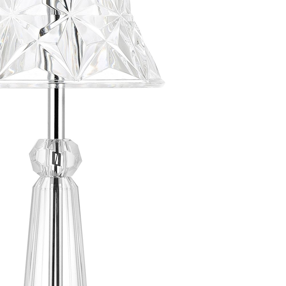 12" Silver Novelty USB Table Lamp With Empire Shade — view 3