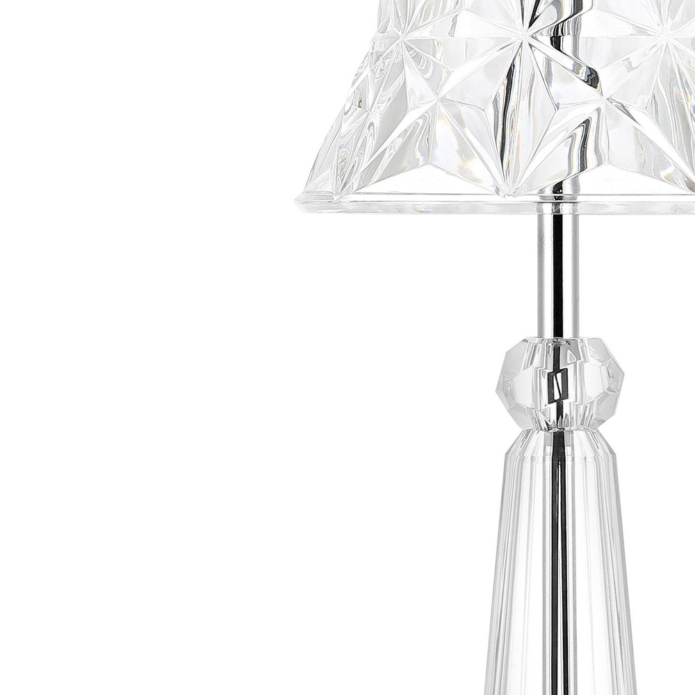 12" Silver Novelty USB Table Lamp With Empire Shade — view 4