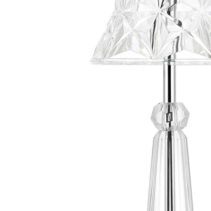 12" Silver Novelty USB Table Lamp With Empire Shade