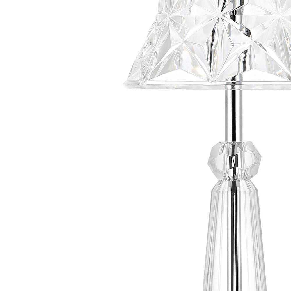 12" Silver Novelty USB Table Lamp With Empire Shade — view 2