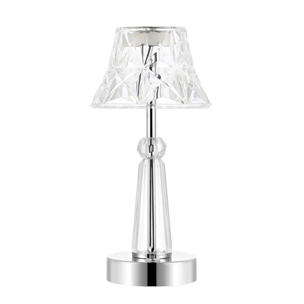 12" Silver Novelty USB Table Lamp With Empire Shade — view 5