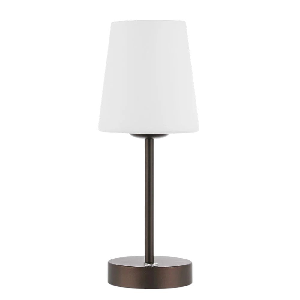 13" Antiqued Bronze USB Table Lamp With Empire Shade — view 5