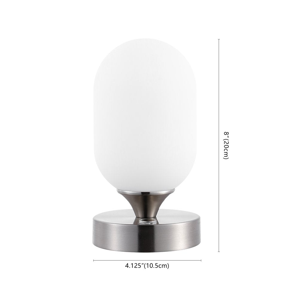 8" Nickel Novelty USB Table Lamp — view 1