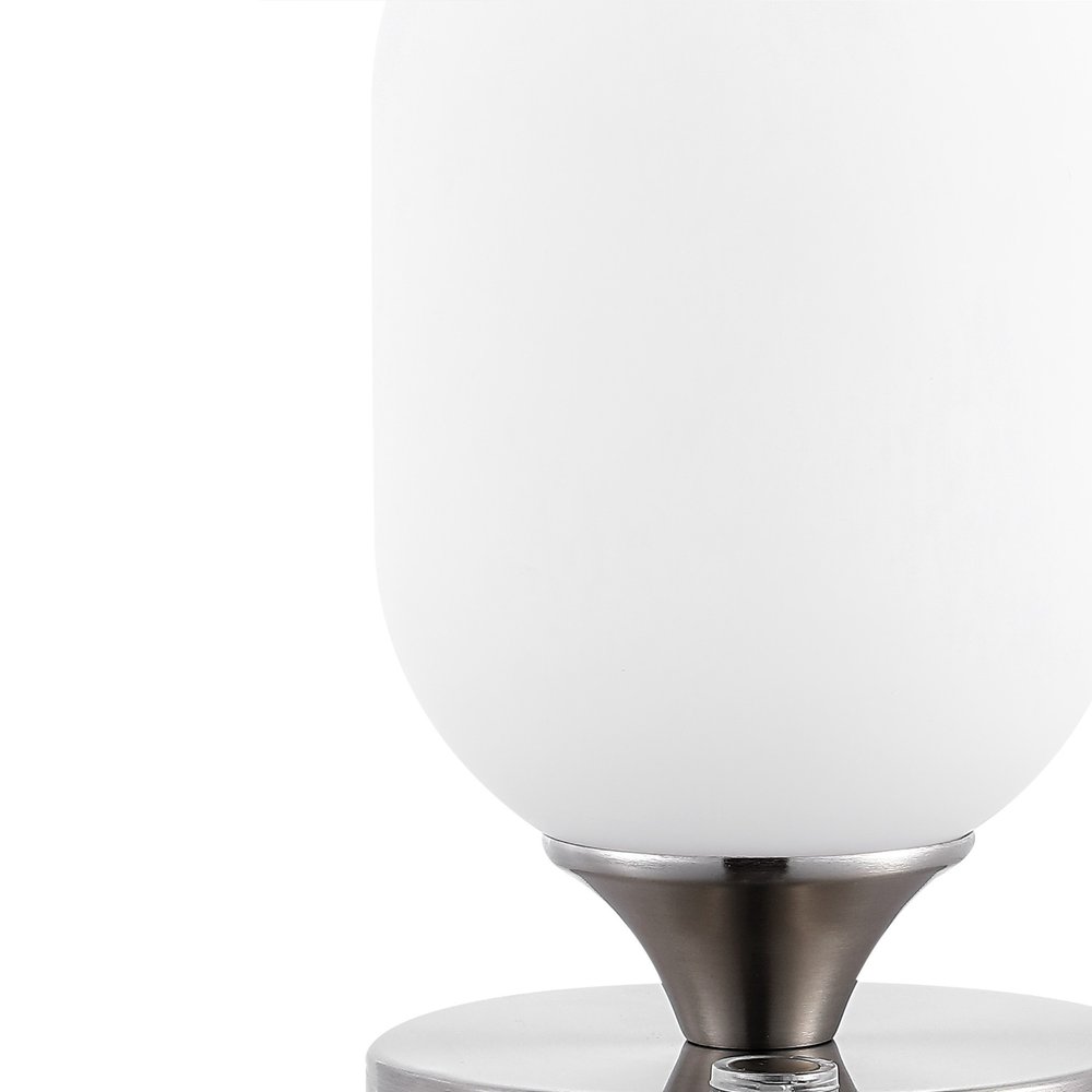 8" Nickel Novelty USB Table Lamp — view 2