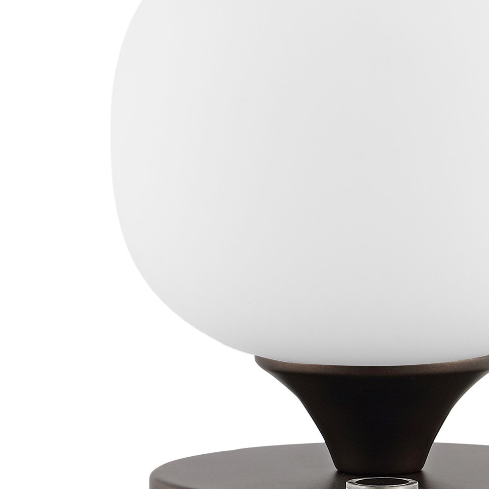6" Antiqued Bronze Novelty USB Table Lamp With Globe Shade — view 2
