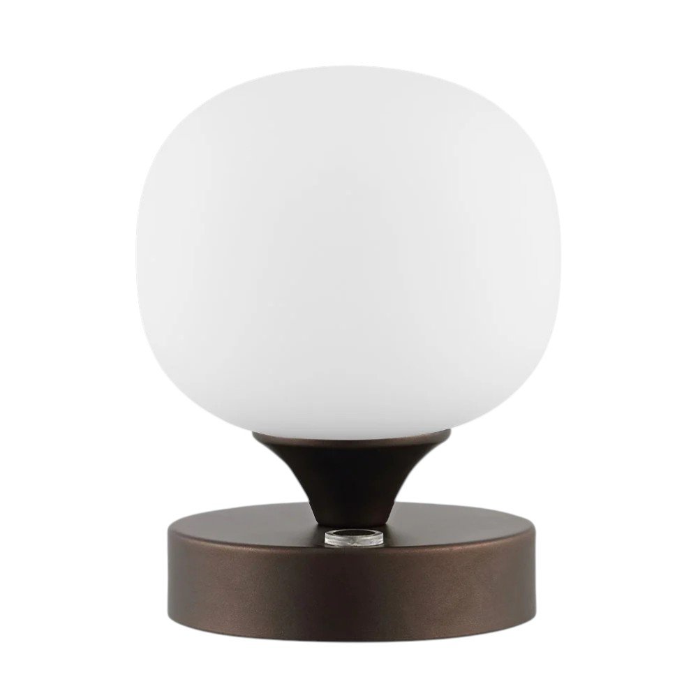 6" Antiqued Bronze Novelty USB Table Lamp With Globe Shade — view 5