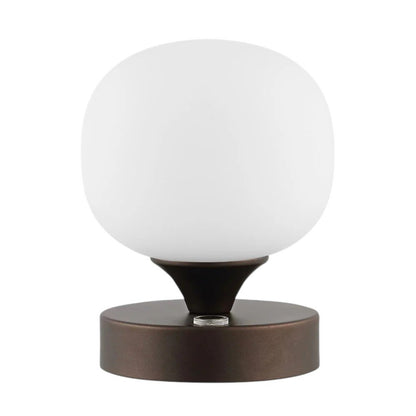 6" Antiqued Bronze Novelty USB Table Lamp With Globe Shade